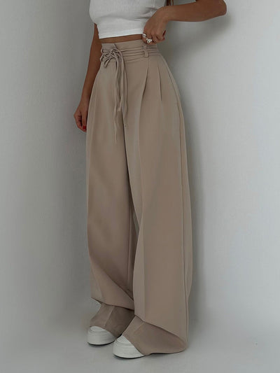Colette - High-Waisted Pants with Wide Legs
