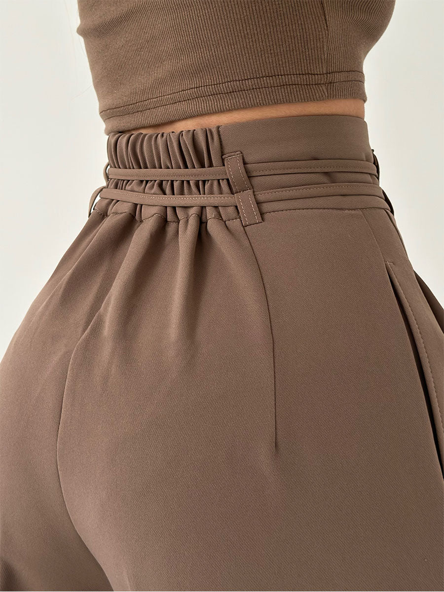 Colette - High-Waisted Pants with Wide Legs