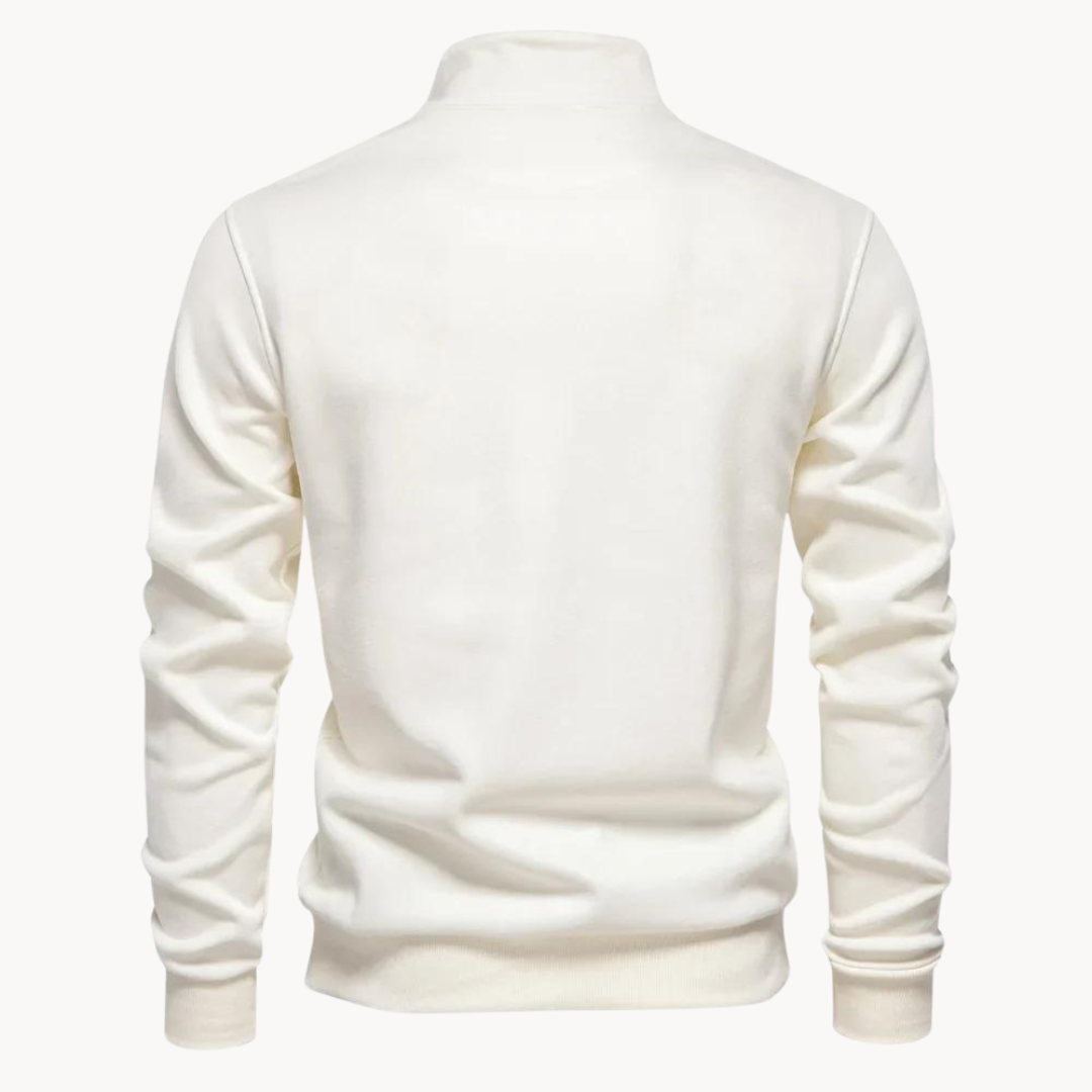 Lennox Mock Neck Zip Sweater