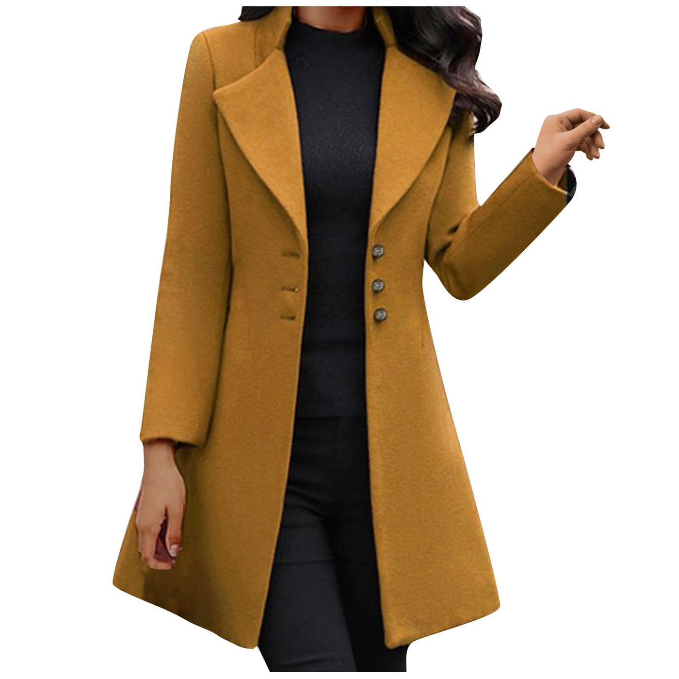 Freya | Italian Long-Sleeve Wool Coat