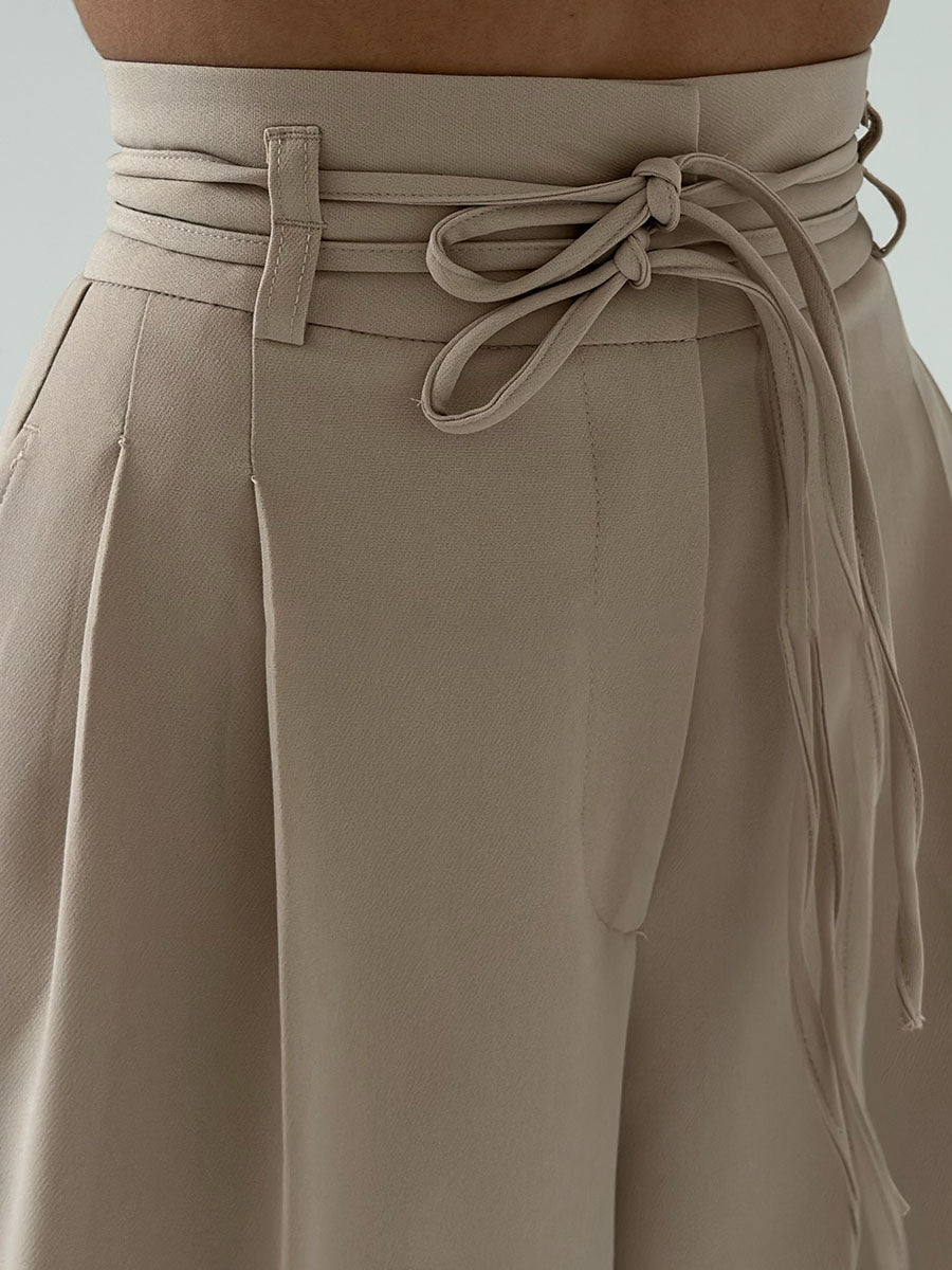 Colette - High-Waisted Pants with Wide Legs