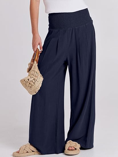 Holly | Linen High-Waist Lounge Pants