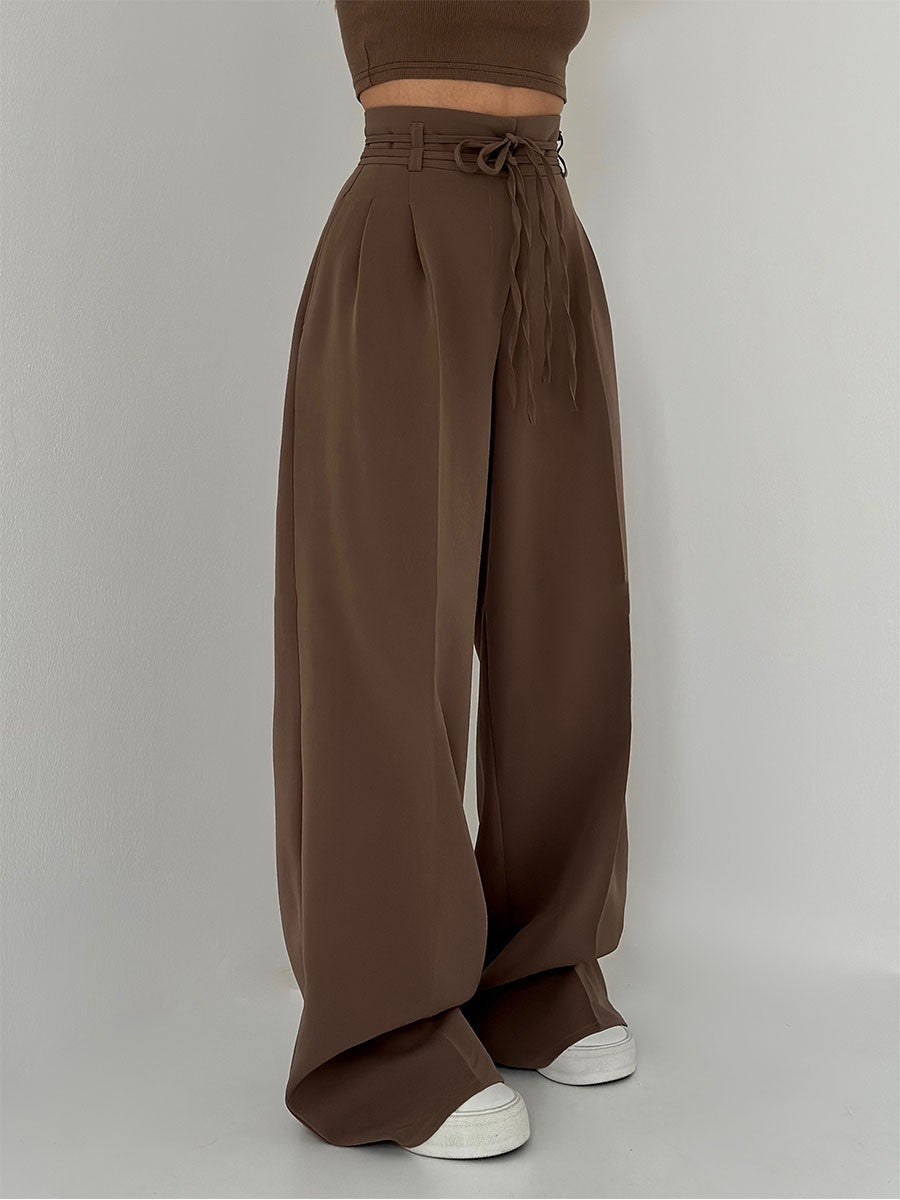 Colette - High-Waisted Pants with Wide Legs