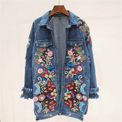 Isla/Flower Embroidery Jacket