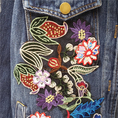 Isla/Flower Embroidery Jacket