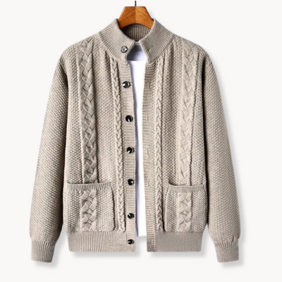 Soren Cable Wool Cardigan