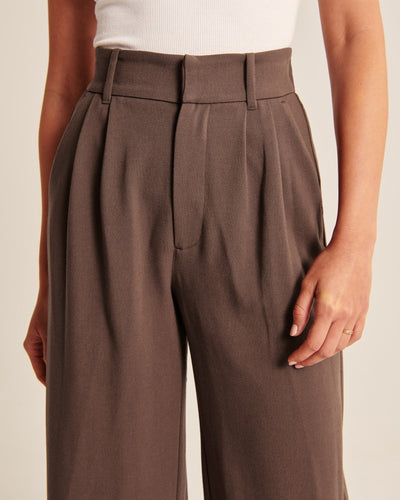 Maya | Mocha Wide-Leg Pants