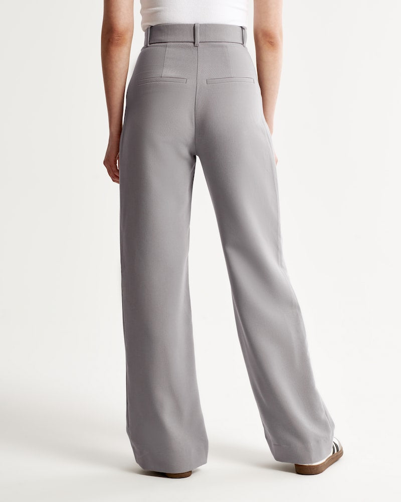 Lena | Stone Wide-Leg Pants.