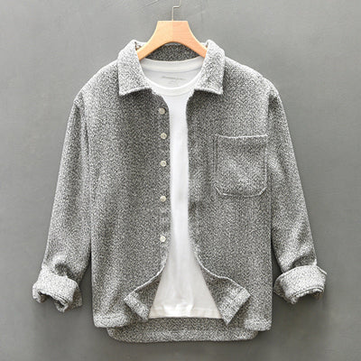 Ethan/ Soft Cotton Tweed Overshirt