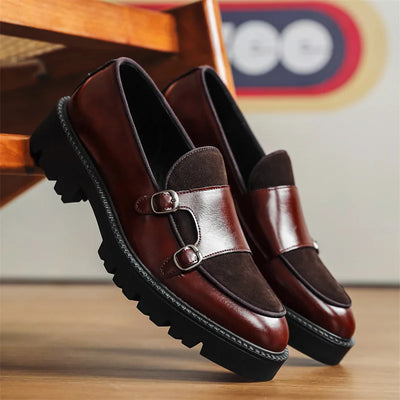Jacob | Elegant Two-Buckle Leather Loafers