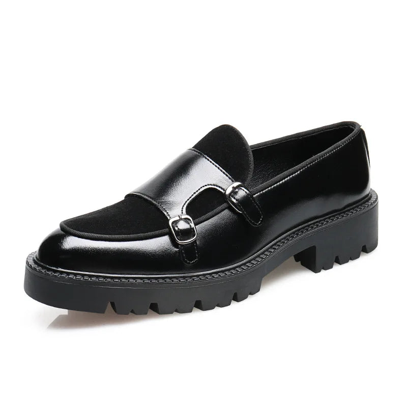 Jacob | Elegant Two-Buckle Leather Loafers