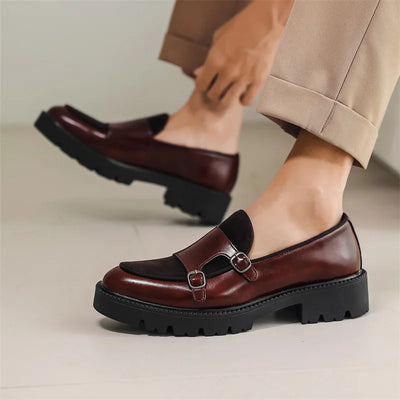 Jacob | Elegant Two-Buckle Leather Loafers