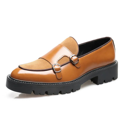 Jacob | Elegant Two-Buckle Leather Loafers