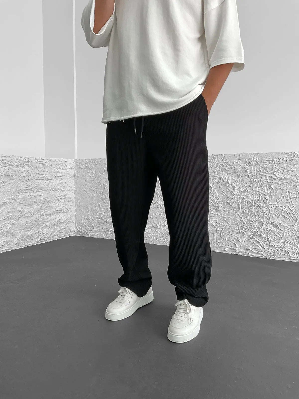 Harper/ Ribbed Spandex Comfort Pants