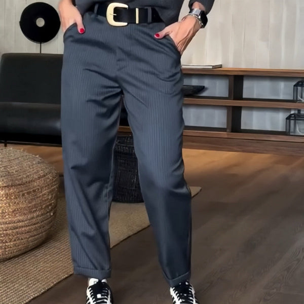Ramona | Striped Suit Trousers