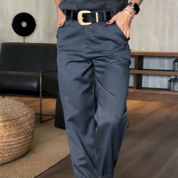 Ramona | Striped Suit Trousers