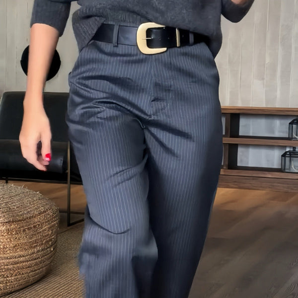 Ramona | Striped Suit Trousers