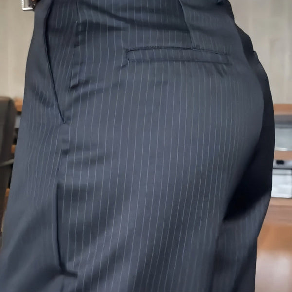 Ramona | Striped Suit Trousers