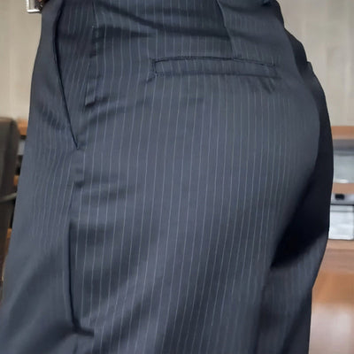 Ramona | Striped Suit Trousers