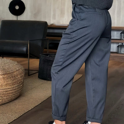 Ramona | Striped Suit Trousers